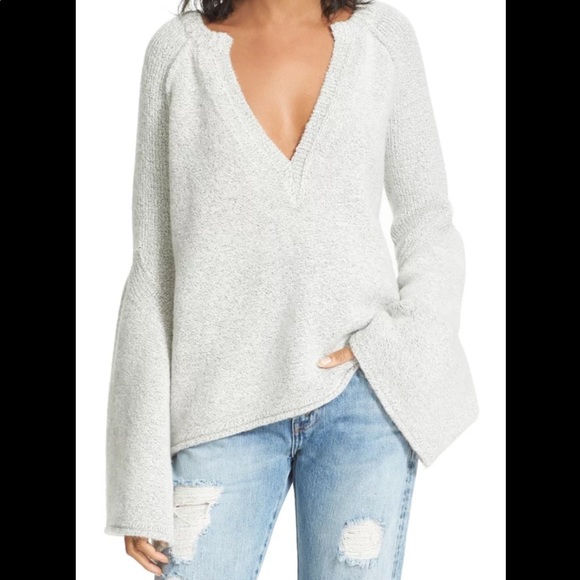 Free People Sweaters - Free People Lovely Lines Bell Sleeve Sweater